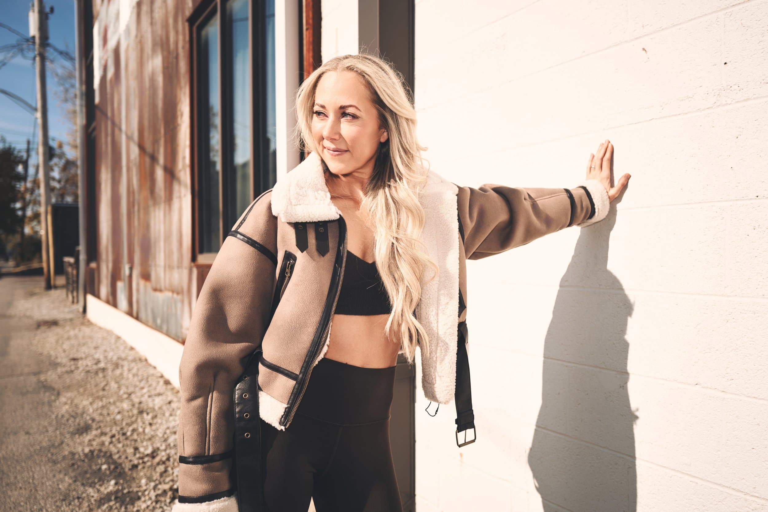Jen outside the studio on Parsons Avenue